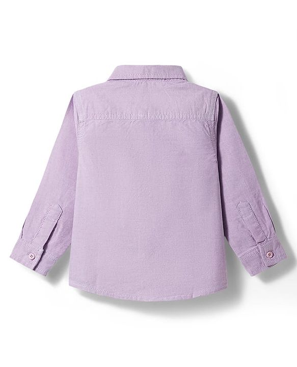 Babyhug Cotton Woven Full Sleeves Shirt & Denim Jeans Set - Blue