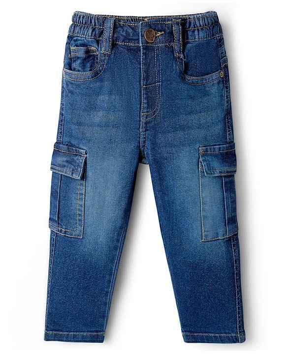 Babyhug Cotton Woven Full Sleeves Checkered Shirt & Denim Jeans Set with Detachable Hood - Multicolor