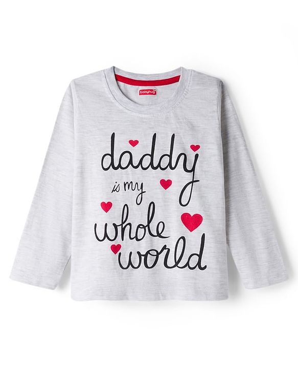 Babyhug Cotton Knit Full Sleeves Night Suit With Heart Print - White & Red