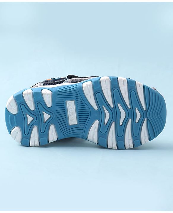 Cute Walk by Babyhug Velcro Closure Sandals - Navy Blue