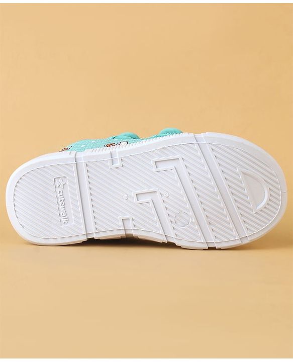 Cute Walk by Babyhug Velcro Closure Casual Shoes With Animal Print - Green