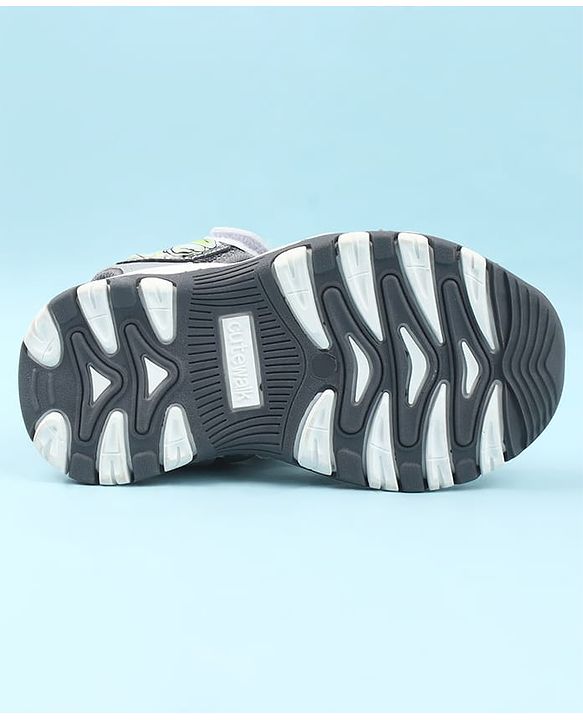 Cute Walk by Babyhug Velcro Closure Sandals - Light Blue