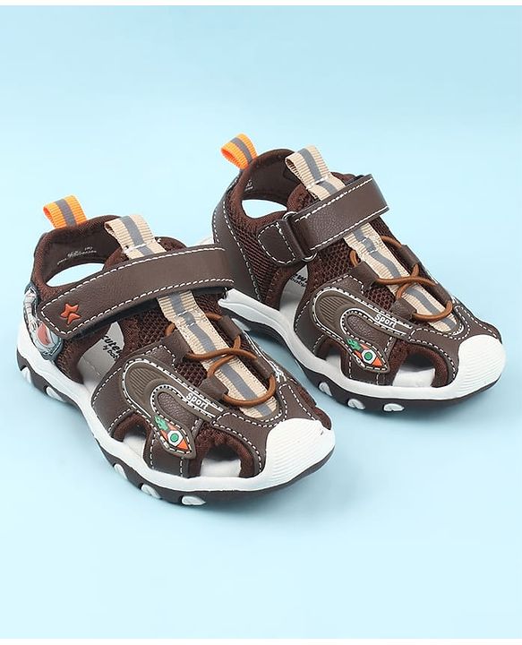 Cute Walk by Babyhug Velcro Closure Sandals - Light Blue