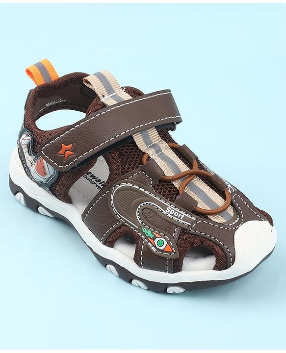 Cute Walk by Babyhug Velcro Closure Sandals - Light Blue