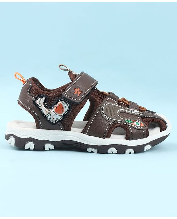 Cute Walk by Babyhug Velcro Closure Sandals - Light Blue