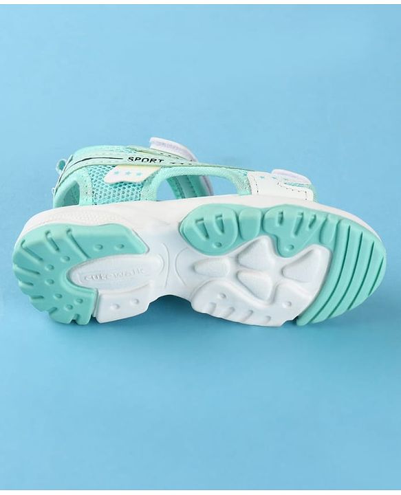 Cute Walk by Babyhug Velcro Closure Solid Sandals - Peach