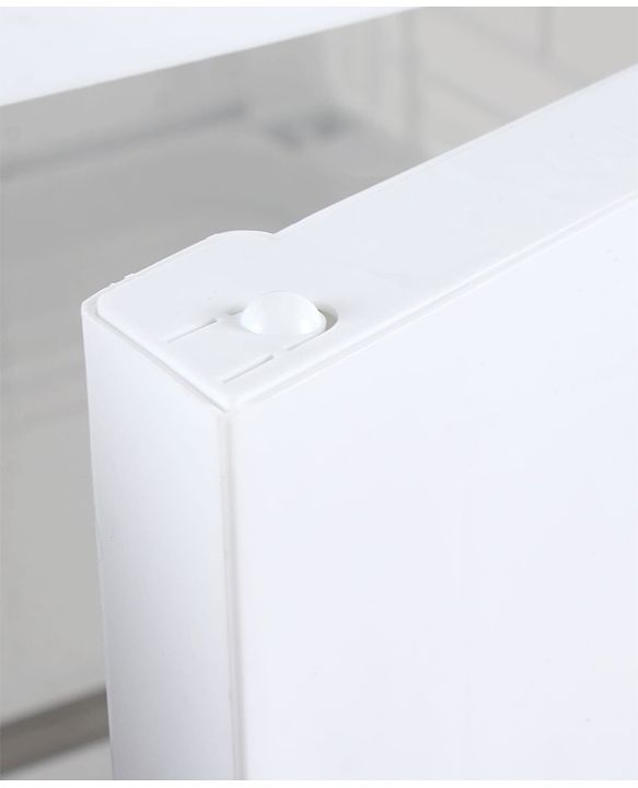 Babyhug 4 Layer High Density Plastic Storage Cabinet Bear & Balloon Easy to Assemble Storage Organizer Smooth Wheels Easy Access Draws Easy Maintenance Cloths Toys & Book Organizer- White