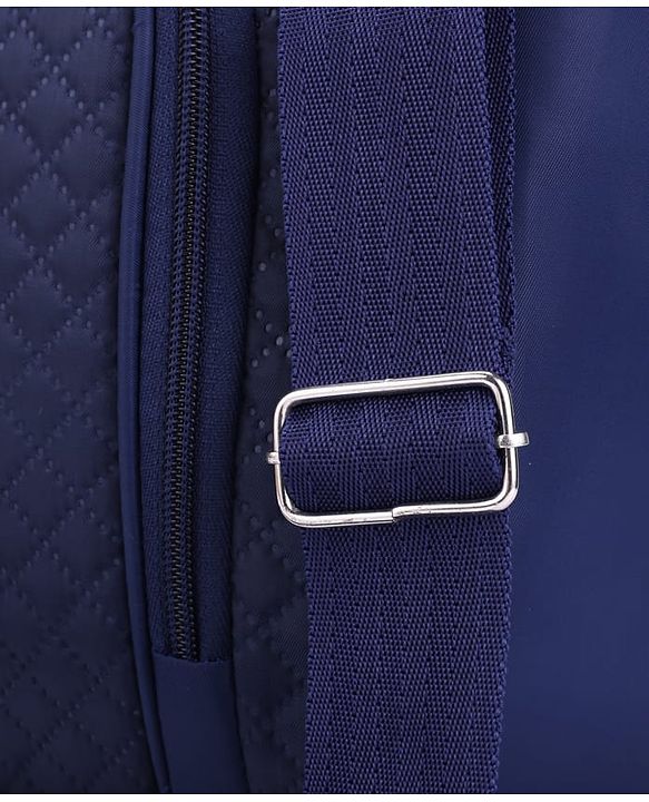 Babyhug 2 in 1 Quilted Spacious & Multifunctional Tote Cum Sling Diaper Bag  - Blue