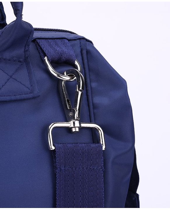 Babyhug 2 in 1 Quilted Spacious & Multifunctional Tote Cum Sling Diaper Bag  - Blue