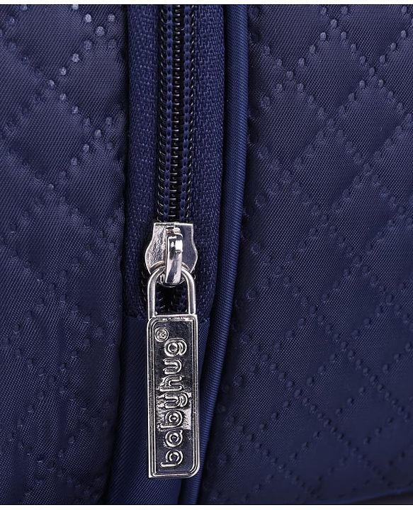 Babyhug 2 in 1 Quilted Spacious & Multifunctional Tote Cum Sling Diaper Bag  - Blue