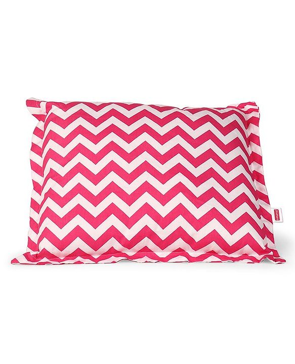 Babyhug Neck Supporter & Rectangular Pillow Set Chevron Print - Pink