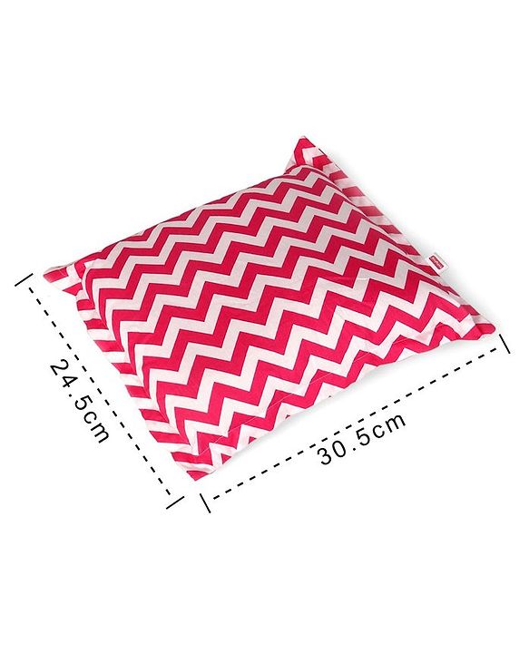 Babyhug Neck Supporter & Rectangular Pillow Set Chevron Print - Pink
