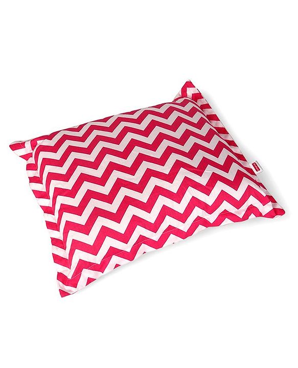 Babyhug Neck Supporter & Rectangular Pillow Set Chevron Print - Pink