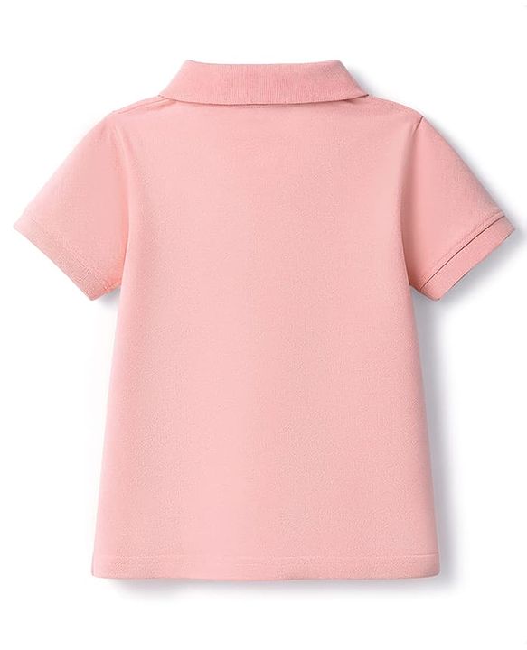 Pine Kids Cotton Knit Polo Neck T-Shirt - Black