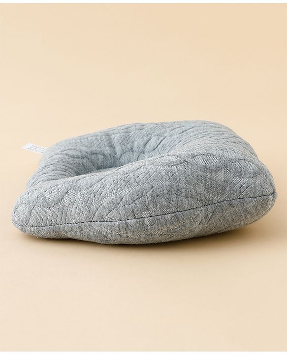 Babyhug Star Shaped Head Shaping Baby Pillow - Grey| Prevents Flat Head Syndrome| Soft & Breathable| Neck & Shoulder Support Pillow| Lightweight & Travel Friendly| 0-6 Months| New Born Gifting Option