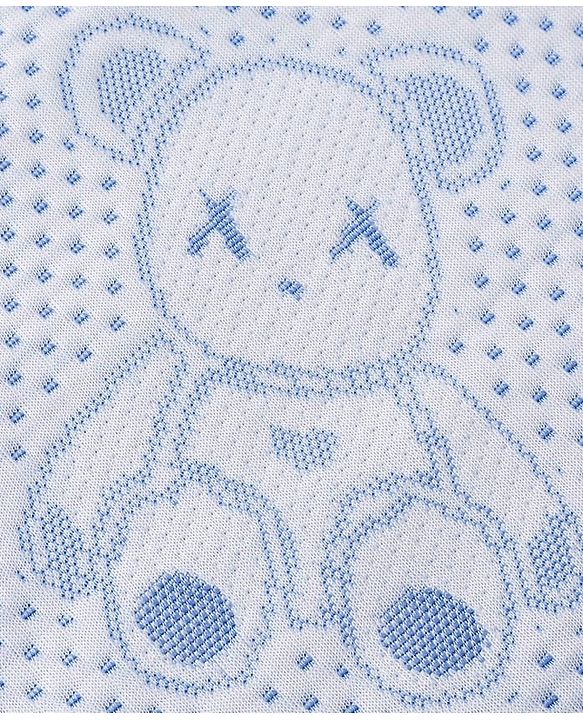 Babyhug Soft & Lightweight All-Season Baby Blanket Gentle & Breathable Durable & Machine Washable Ideal for 012 Months New Born Gifting Option Travel Friendly 100cm X 75cm   Blue
