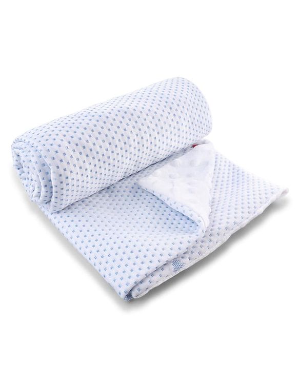 Babyhug Soft & Lightweight All-Season Baby Blanket Gentle & Breathable Durable & Machine Washable Ideal for 012 Months New Born Gifting Option Travel Friendly 100cm X 75cm   Blue