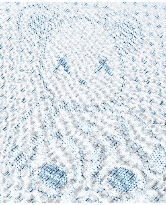 Babyhug Soft & Lightweight All-Season Baby Blanket Gentle & Breathable Durable & Machine Washable Ideal for 012 Months New Born Gifting Option Travel Friendly 100cm X 75cm   Blue