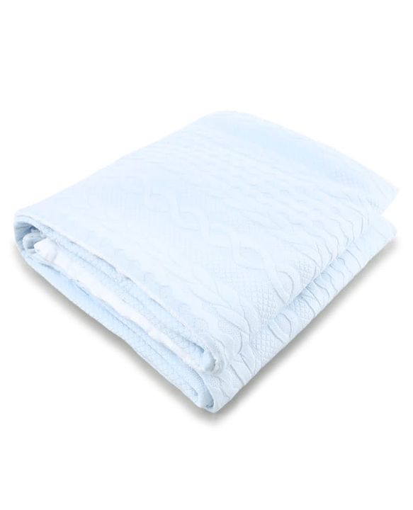 Babyhug Soft & Lightweight All-Season Baby Blanket Gentle & Breathable Durable & Machine Washable Ideal for 012 Months New Born Gifting Option Travel Friendly 100cm X 75cm -Blue
