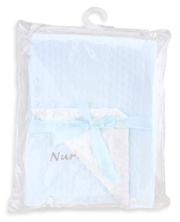 Babyhug Soft & Lightweight All-Season Baby Blanket Gentle & Breathable Durable & Machine Washable Ideal for 012 Months New Born Gifting Option Travel Friendly 100cm X 75cm -Blue