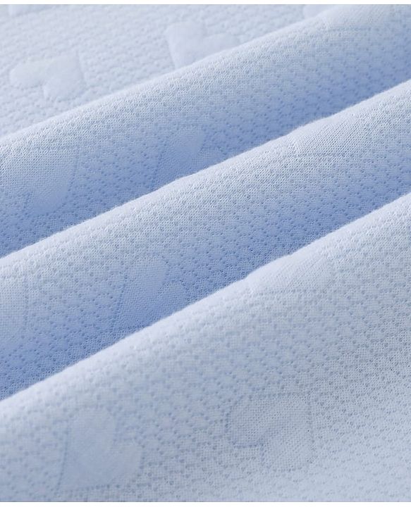 Babyhug All-Season Heart Embossed Baby Blanket Soft & Lightweight Gentle & Breathable Durable & Machine Washable Ideal for 012 Months New Born Gifting Option Travel Friendly 100cm X 75cm  Blue