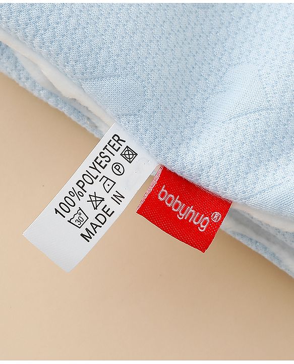 Babyhug All-Season Heart Embossed Baby Blanket Soft & Lightweight Gentle & Breathable Durable & Machine Washable Ideal for 012 Months New Born Gifting Option Travel Friendly 100cm X 75cm  Blue