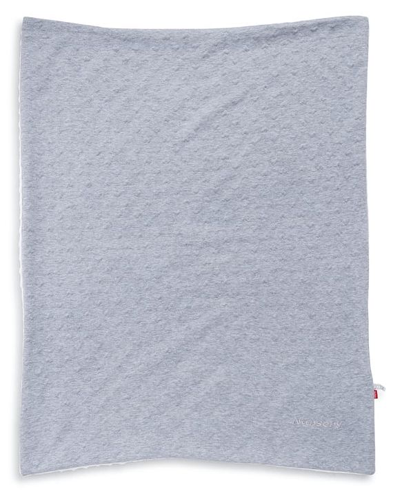 Babyhug All-Season Heart Embossed Baby Blanket - Grey| Soft & Lightweight| Gentle & Breathable| Durable & Machine Washable| Ideal for 012 Months| New Born Gifting Option| Travel Friendly|100cm X 75cm