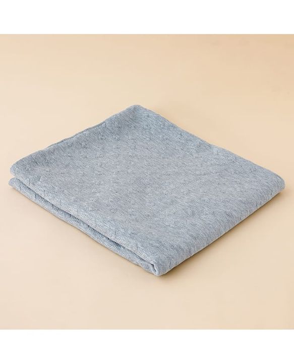 Babyhug All-Season Heart Embossed Baby Blanket - Grey| Soft & Lightweight| Gentle & Breathable| Durable & Machine Washable| Ideal for 012 Months| New Born Gifting Option| Travel Friendly|100cm X 75cm