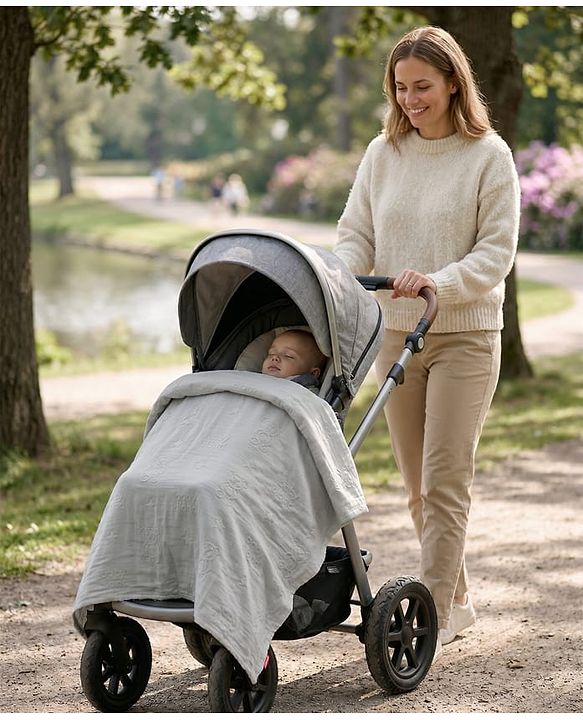 Babyhug Soft & Lightweight All-Season Baby Blanket Gentle & Breathable Durable & Machine Washable Ideal for 012 Months New Born Gifting Option Travel Friendly 100cm X 75cm   Grey