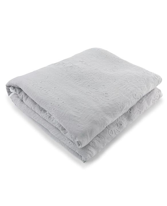 Babyhug Soft & Lightweight All-Season Baby Blanket Gentle & Breathable Durable & Machine Washable Ideal for 012 Months New Born Gifting Option Travel Friendly 100cm X 75cm   Grey