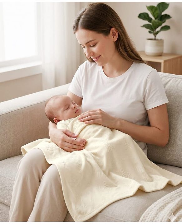 Babyhug All-Season Teddy Embossed Baby Blanket  Soft & Lightweight Gentle & Breathable Durable & Machine Washable| Ideal for 012 Months New Born Gifting Option Travel Friendly 100cm X 75cm  Beige