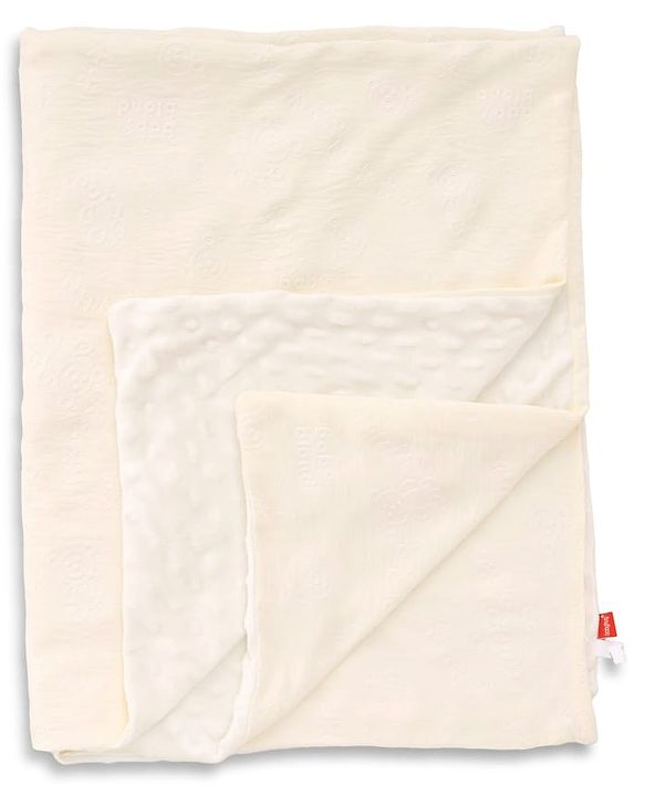 Babyhug All-Season Teddy Embossed Baby Blanket  Soft & Lightweight Gentle & Breathable Durable & Machine Washable| Ideal for 012 Months New Born Gifting Option Travel Friendly 100cm X 75cm  Beige