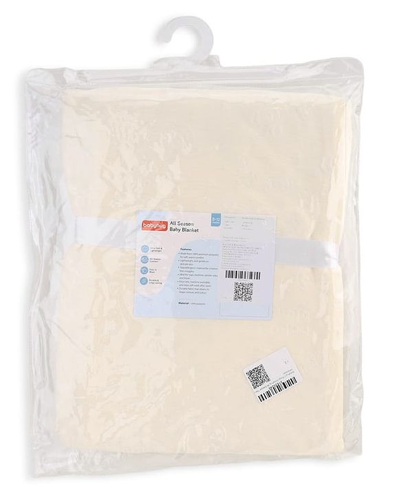 Babyhug All-Season Teddy Embossed Baby Blanket  Soft & Lightweight Gentle & Breathable Durable & Machine Washable| Ideal for 012 Months New Born Gifting Option Travel Friendly 100cm X 75cm  Beige