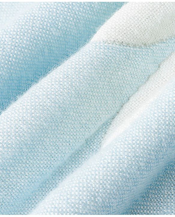 Babyhug 100% Pure Bamboo Baby Blanket Cute Bear Print 6 Layer Quilting Ultra Soft & Light Weight (520g)| Breathable & Absorbent 0-24 Months New Born Essential  - Blue