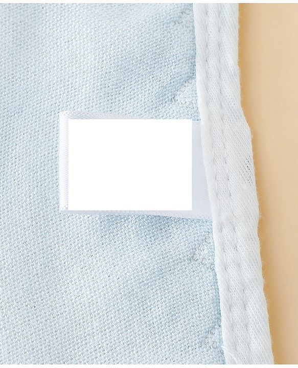 Babyhug 100% Pure Bamboo Baby Blanket Cute baby Elephant Print 6 Layer Quilting| Ultra Soft & Light Weight (520g) Breathable & Absorbent 0-24 Months New Born Essential - Blue