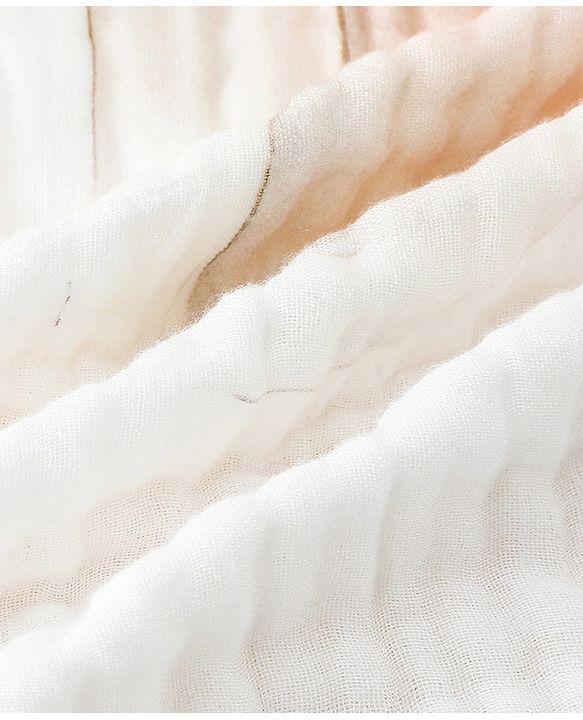 Babyhug 100% Pure Cotton Six Layer Baby Blanket Elephant Print  Super Soft & Absorbent Cotton Bamboo Blend Quilt Lightweight Breathable Gentle on Baby Skin 024 Months 520 g - White