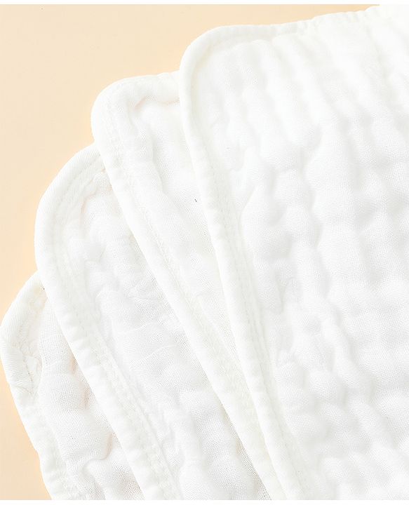 Babyhug 100% Pure Cotton Six Layer Baby Blanket Elephant Print  Super Soft & Absorbent Cotton Bamboo Blend Quilt Lightweight Breathable Gentle on Baby Skin 024 Months 520 g - White