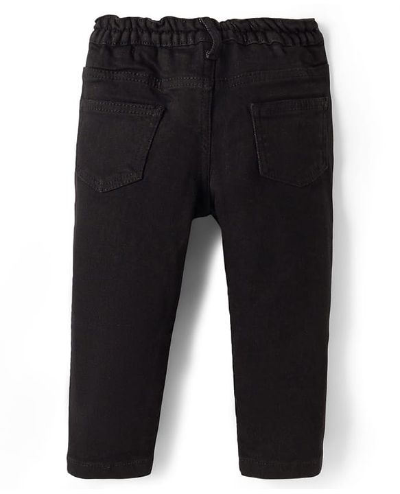 Babyhug Cotton Woven Full Sleeves Checkered Shirt & Denim Jeans Set - Black