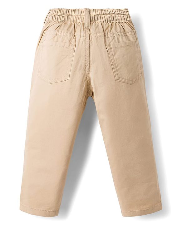 Babyhug Cotton Woven Full Sleeves Checkered Shirt & Trouser Set - Blue & Beige