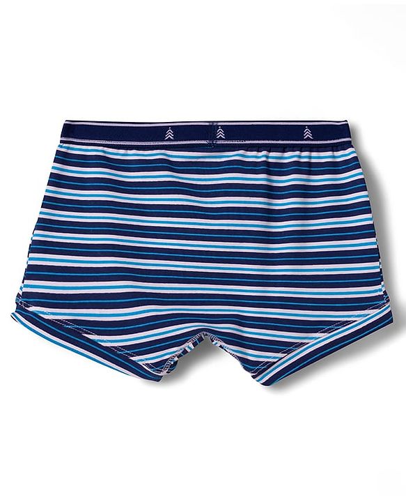 Pine Kids Cotton Elastane Striped Trunks Pack Of 3 -( Colour May Vary )