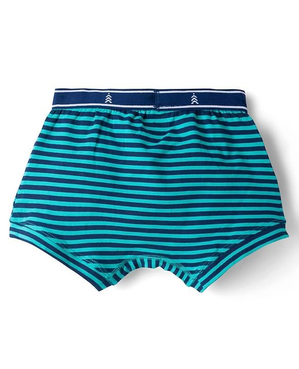 Pine Kids Cotton Knit Trunks With Stripes & Sports Theme Print Pack Of 3 ( Colour May Vary )