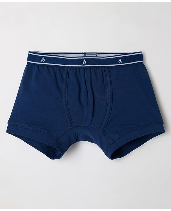 Pine Kids Cotton Elastane Knit Solid Color Trunks Pack of 3 (Color May Vary)