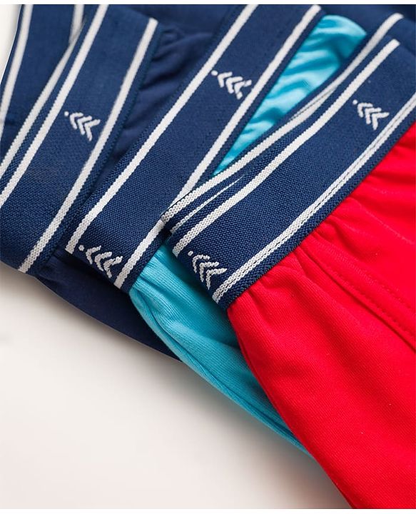 Pine Kids Cotton Elastane Knit Solid Color Trunks Pack of 3 (Color May Vary)
