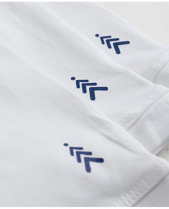 Pine Kids Cotton Elastane Knit Solid Trunks Pack of 3 - White