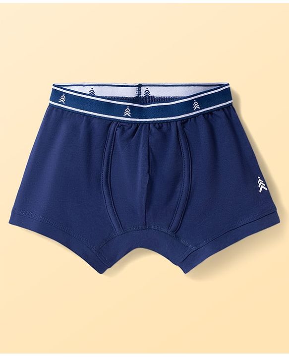 Pine Kids Cotton Elastane Knit Solid Trunks Pack of 3 - Multicolor