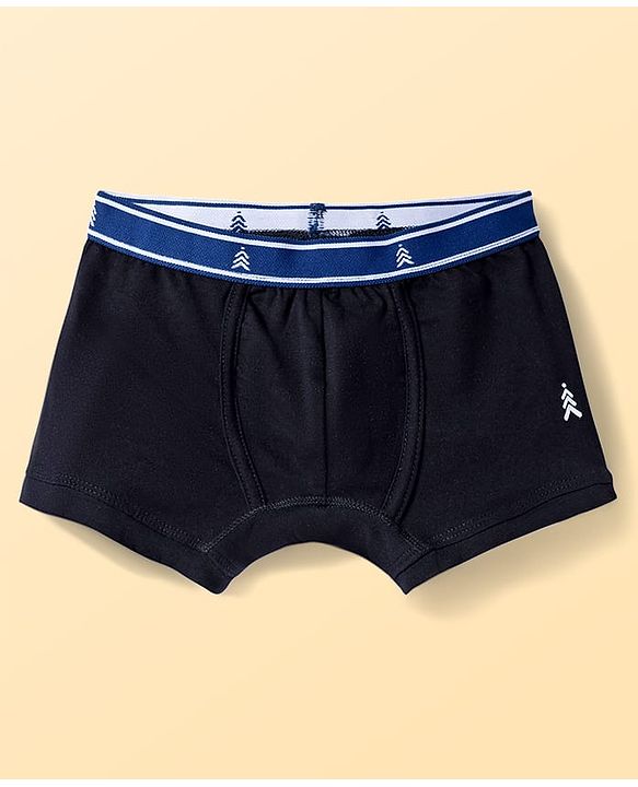 Pine Kids Cotton Elastane Knit Solid Trunks Pack of 3 - Multicolor