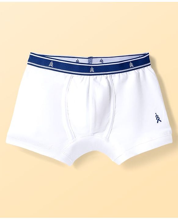 Pine Kids Cotton Elastane Knit Solid Trunks Pack of 3 - Multicolor
