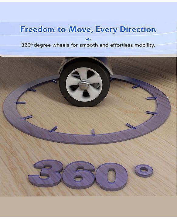 Babyhug 360° Joy Baby Walker with Convertible Feeding & Musical Toy Tray - Pink| Adjustable Height| Compact Fold| Activity cum Push Walker| Smooth Swivel Wheels| Padded Cushion Seat