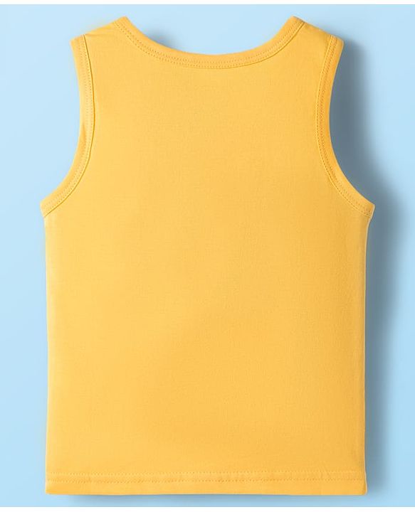 Babyhug 100% Cotton Knit Sleeveless Sando with Dino Print Pack of 3 - Multicolor