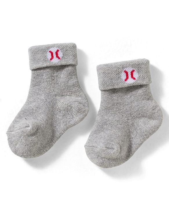 Cute Walk by Babyhug Non Terry Knit Ankle Length Anti Bacterial Socks With Stripes Pack Of 3 - Grey Blue & White